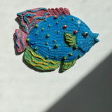 BLUE SPARKLE FISH MAGNET